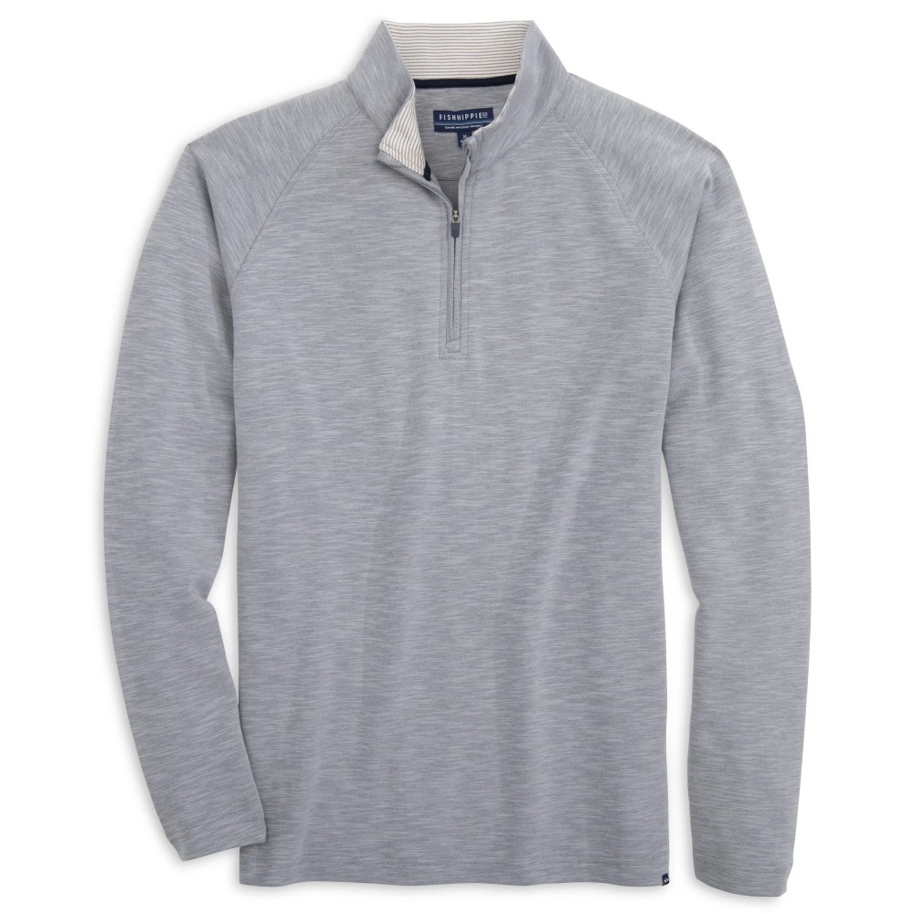 Fish Hippie Rutland Quarter Zip Pullover - Heather Gray
